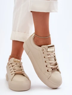 Dámské Tenisky Big Star model 21653877 Beige - Big Star Shoes