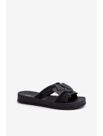 Dámské Sandály Na Ploché Podrážce  Černé model 21661826 - Zaxy