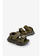 Dětské sandálky se suchými zipy zelené Orretta Dětské sandálky se suchými zipy zelené Orretta