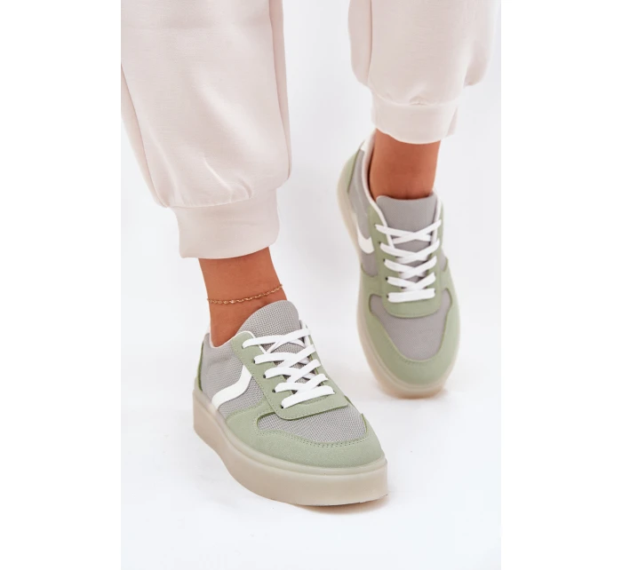 Nízké Dámské Tenisky Na Platformě Zelené model 21689159 - EVENTO