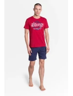 Pyžamo Lars 38869-33X Červená a tmavě modrá - Henderson