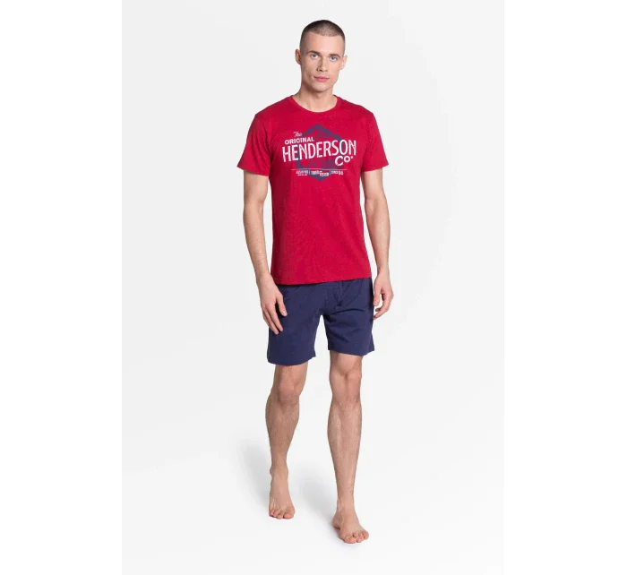 Pyžamo Lars 38869-33X Červená a tmavě modrá - Henderson