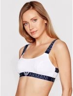 Bralette sportovní podprsenka 163651 1P227 0010 bílá - Emporio Armani