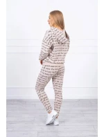 Dámská souprava s potiskem 20929 béžová - Kesi Dámská souprava s potiskem 20929 béžová - Kesi