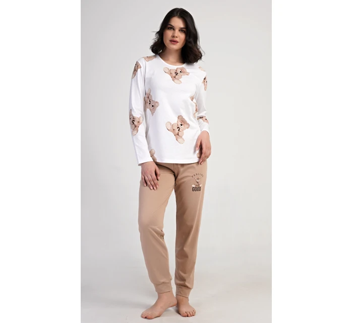 Dámské pyžamo dlouhé Teddy model 21362790 - Vienetta