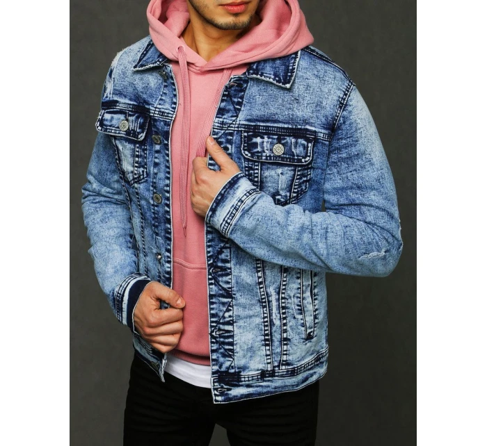 Pánská džínová bunda modrá TX3224 Pánská džínová bunda modrá TX3224