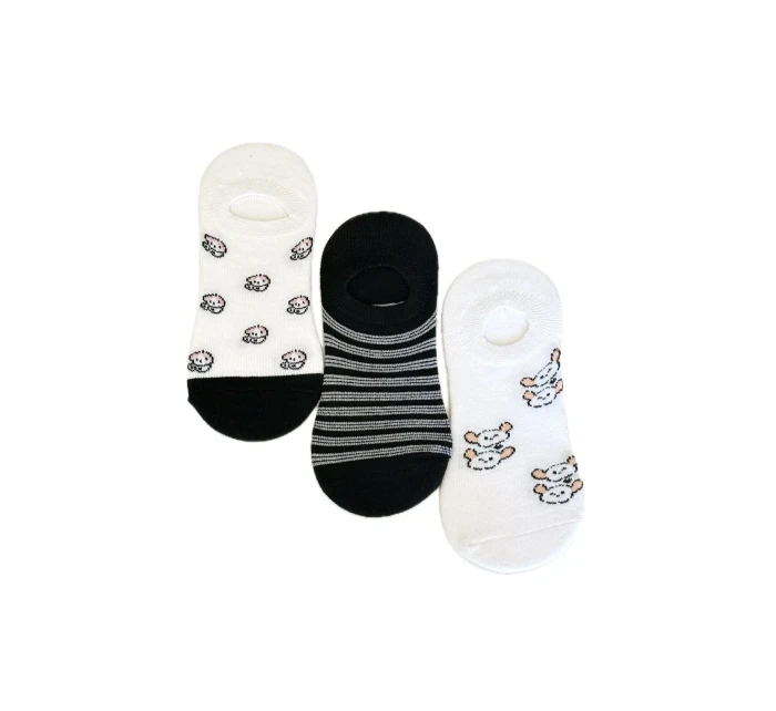 Dámské ponožky baleríny WiK Motýl wz.029 Medvídci, Mix A'3 Dámské ponožky baleríny WiK Motýl wz.029 Medvídci, Mix A'3