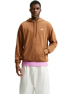 Pánská mikina Nike Club FT PO Hoodie světle hnědá FN3866 270