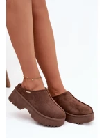 Dámské nízké sněhule na platformě hnědé model 21772413 - Boto Dámské nízké sněhule na platformě hnědé model 21772413 - Boto