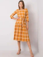 Dámské šaty 508074.39P tmavě žlutá - Lakerta