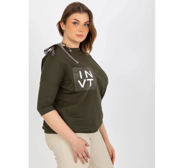 Dámská halenka EM BZ HW 20 478.42P Khaki tmavě zelená - FPrice