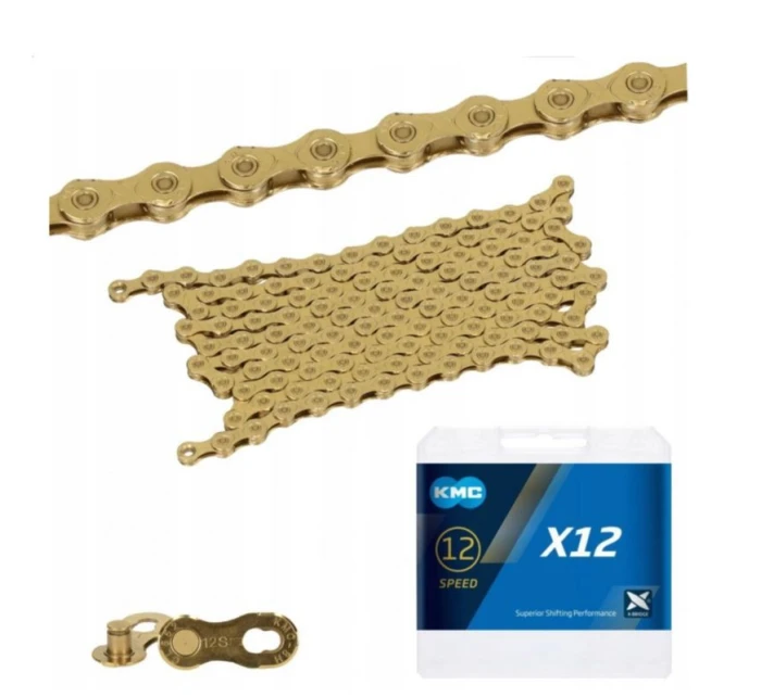 Řetěz KMC X12 126 článků Ti-N Gold BOX WOSK