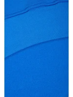 Zateplená halenka s bočními rozparky chrpově modrá Zateplená halenka s bočními rozparky chrpově modrá