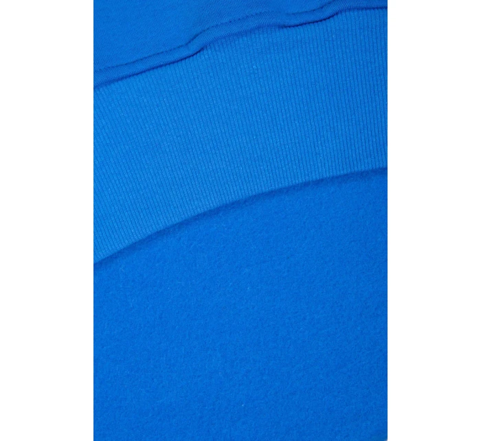 Zateplená halenka s bočními rozparky chrpově modrá Zateplená halenka s bočními rozparky chrpově modrá