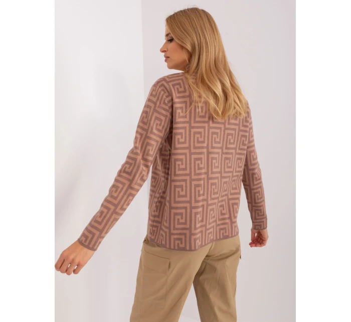 Sweter AT SW model 18955182 brązowy - FPrice Sweter AT SW model 18955182 brązowy - FPrice