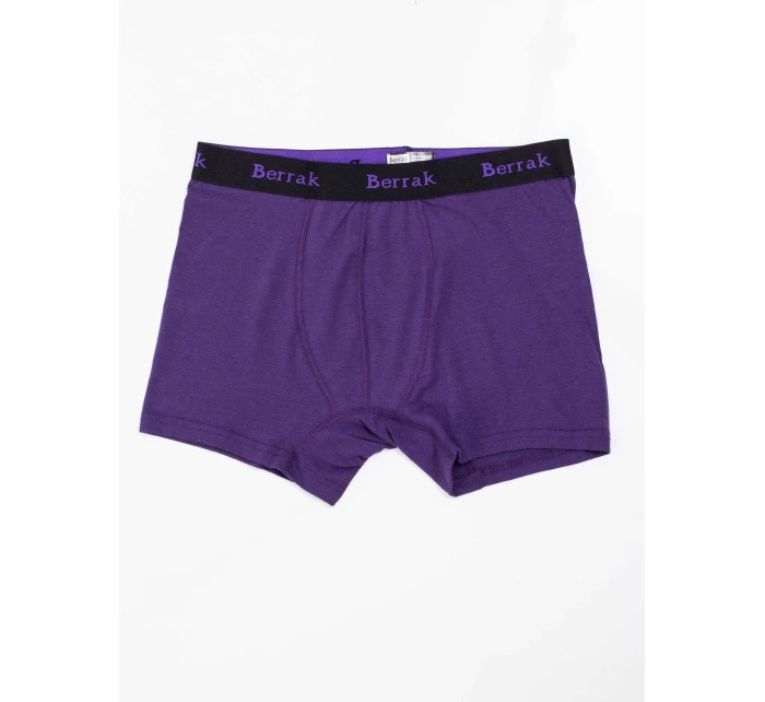 Boxerky BR BK model 17355582 tmavě fialová - FPrice Boxerky BR BK model 17355582 tmavě fialová - FPrice