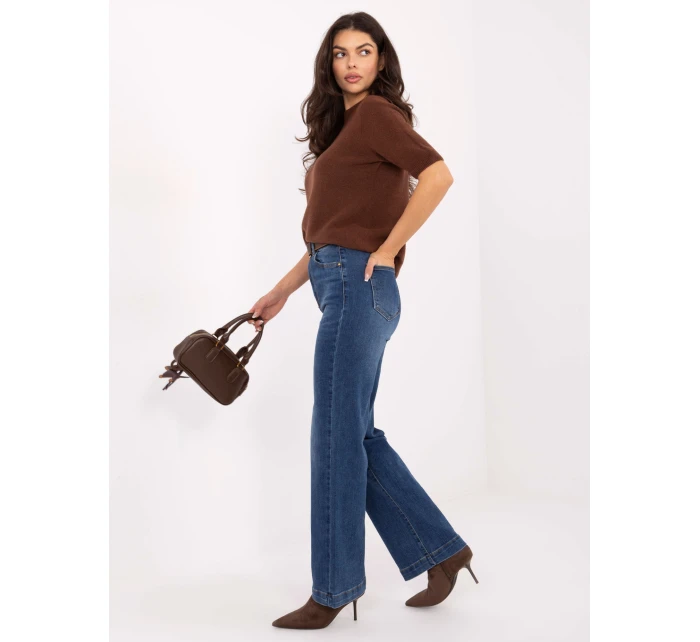 Spodnie jeans SP  ciemny niebieski model 21734308 - FPrice