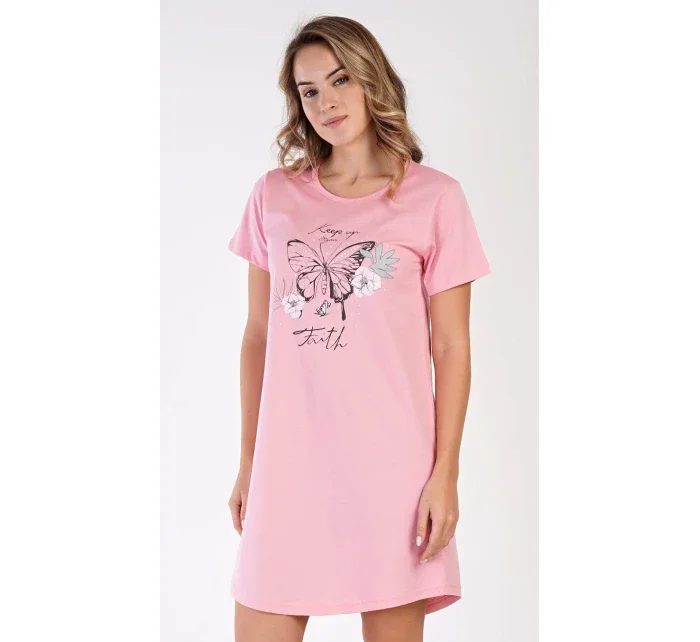 Dámská noční košile s krátkým rukávem Butterfly