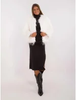 bunda v barvě ecru s podšívkou model 20840818 - Factory Price