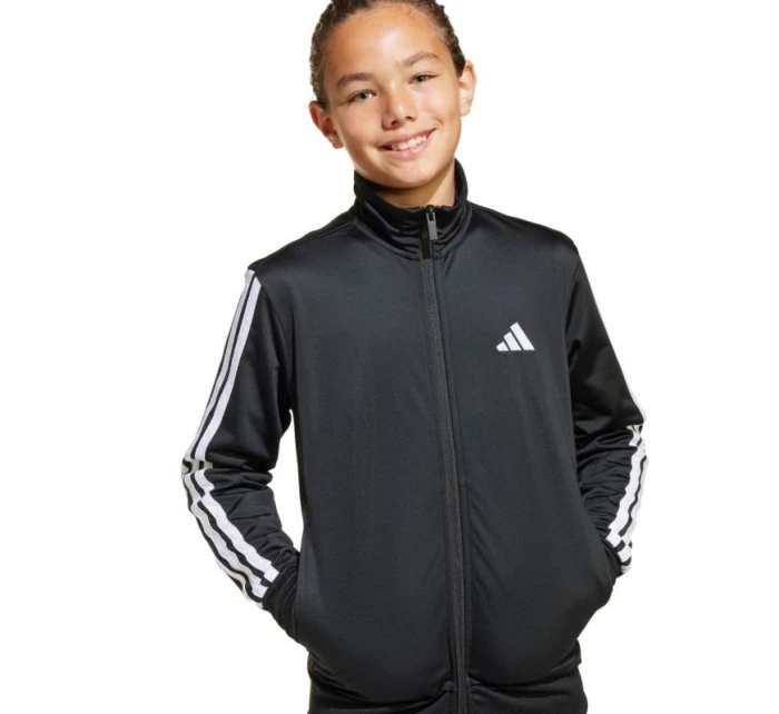 Adidas Essentials Climacool Kids 3 Stripes Training Tracksuit 205 black JD6502 Adidas Essentials Climacool Kids 3 Stripes Training Tracksuit 205 black JD6502