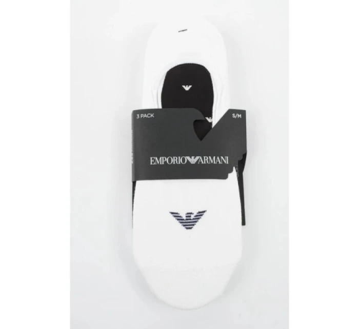 Emporio Armani mikrofleece ponožky Calza bavlna bílá 3-Pack Emporio Armani mikrofleece ponožky Calza bavlna bílá 3-Pack