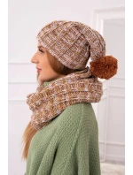 Dámský fleecový set 4 Seasons K263 camel+white Dámský fleecový set 4 Seasons K263 camel+white