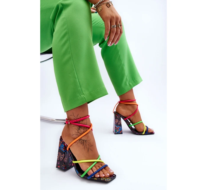 Módní sandály na vysokém podpatku Vícebarevné model 21613427 - Boto Módní sandály na vysokém podpatku Vícebarevné model 21613427 - Boto