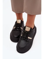 Dámské Sneakersy Na Platformě Big Star SS274360 Černé Dámské Sneakersy Na Platformě Big Star SS274360 Černé