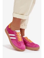 Kožené Dámské Tenisky model 22013924 Fuchsiová - S.Barski Kožené Dámské Tenisky model 22013924 Fuchsiová - S.Barski