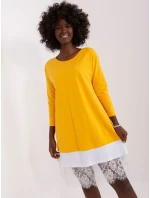 Sukienka EM SK HS 20 model 18835637 ciemny żółty - FPrice