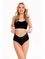 Kalhotky Cotton Mood Brasil černé- Julimex Kalhotky Cotton Mood Brasil černé- Julimex