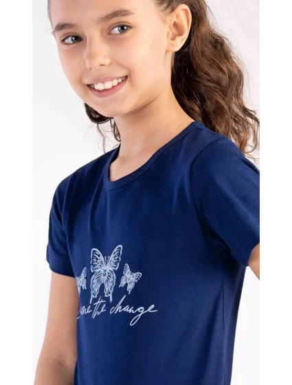 Dětská noční košile s krátkým rukávem Motýlci Dětská noční košile s krátkým rukávem Motýlci