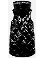 Lesklá černá vesta s model 20610234 - Libland Lesklá černá vesta s model 20610234 - Libland