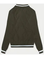 Dámská bunda typu bomber v army barvě model 18172054 - J.STYLE