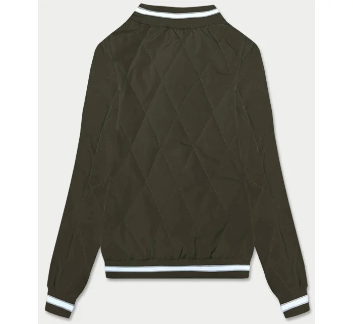 Dámská bunda typu bomber v army barvě model 18172054 - J.STYLE