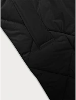 Černá dlouhá zimní bunda s kapucí model 21246731 - J.STYLE Černá dlouhá zimní bunda s kapucí model 21246731 - J.STYLE
