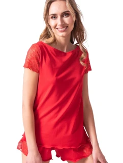Dámské pyžamo Nicola red plus - ELDAR