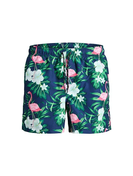 Jack&Jones pánské plavky JWHARUBA SWIM PRINTS SHORTS 12206537 NAVY BLAZER FLAMINGO Jack&Jones pánské plavky JWHARUBA SWIM PRINTS SHORTS 12206537 NAVY BLAZER FLAMINGO