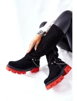 Dámské Kozačky Lewski Černé Semišové model 21562307 - Boto