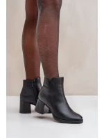 Zateplené boty na podpatku černé model 21680636 - EVENTO Zateplené boty na podpatku černé model 21680636 - EVENTO