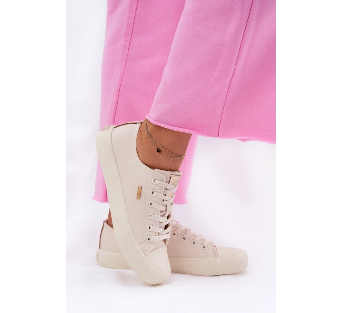 Dámské Textilní Tenisky Big Star model 21692161 Béžové - Big Star Shoes Dámské Textilní Tenisky Big Star model 21692161 Béžové - Big Star Shoes