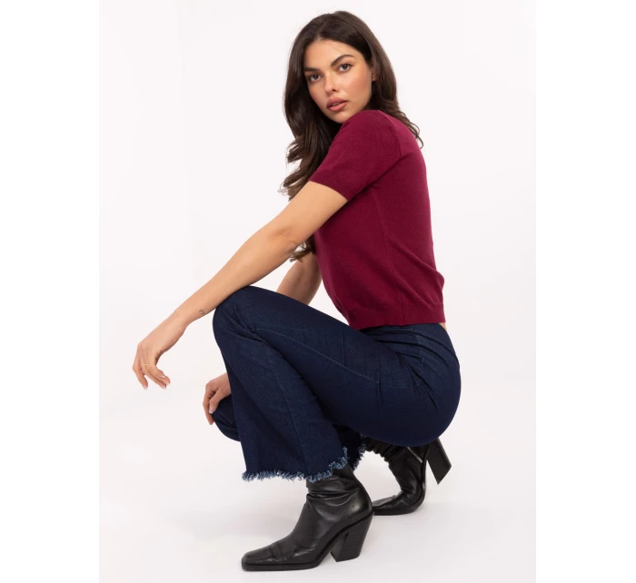 Spodnie IT SP model 21471695 granatowy - FPrice Spodnie IT SP model 21471695 granatowy - FPrice