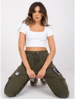 Tepláky RV DR 7461.03 khaki