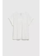 Dámská tričko MOODO - ecru bílá