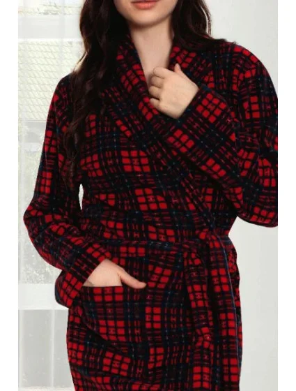 Dámský župan červené káro model 19034532 - Cocoon Secret