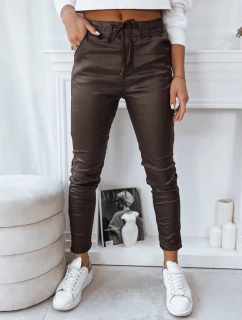Dámské kalhoty LIZZY tmavě hnědé FashionStreet UY1783