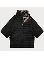Dámská plus size bunda Goodlookin s 3/4 rukávem černá/panther (M6-6308-1) Dámská plus size bunda Goodlookin s 3/4 rukávem černá/panther (M6-6308-1)