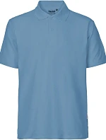 Neutral O 20080 Pánské piqué polo z bio bavlny 77.2080 dusty indigo