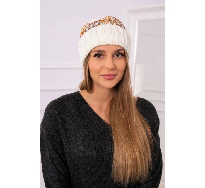 Dámská čepice Iris K348 ecru