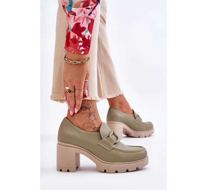 Elegantní boty s Zelená model 21612082 - Boto Elegantní boty s Zelená model 21612082 - Boto